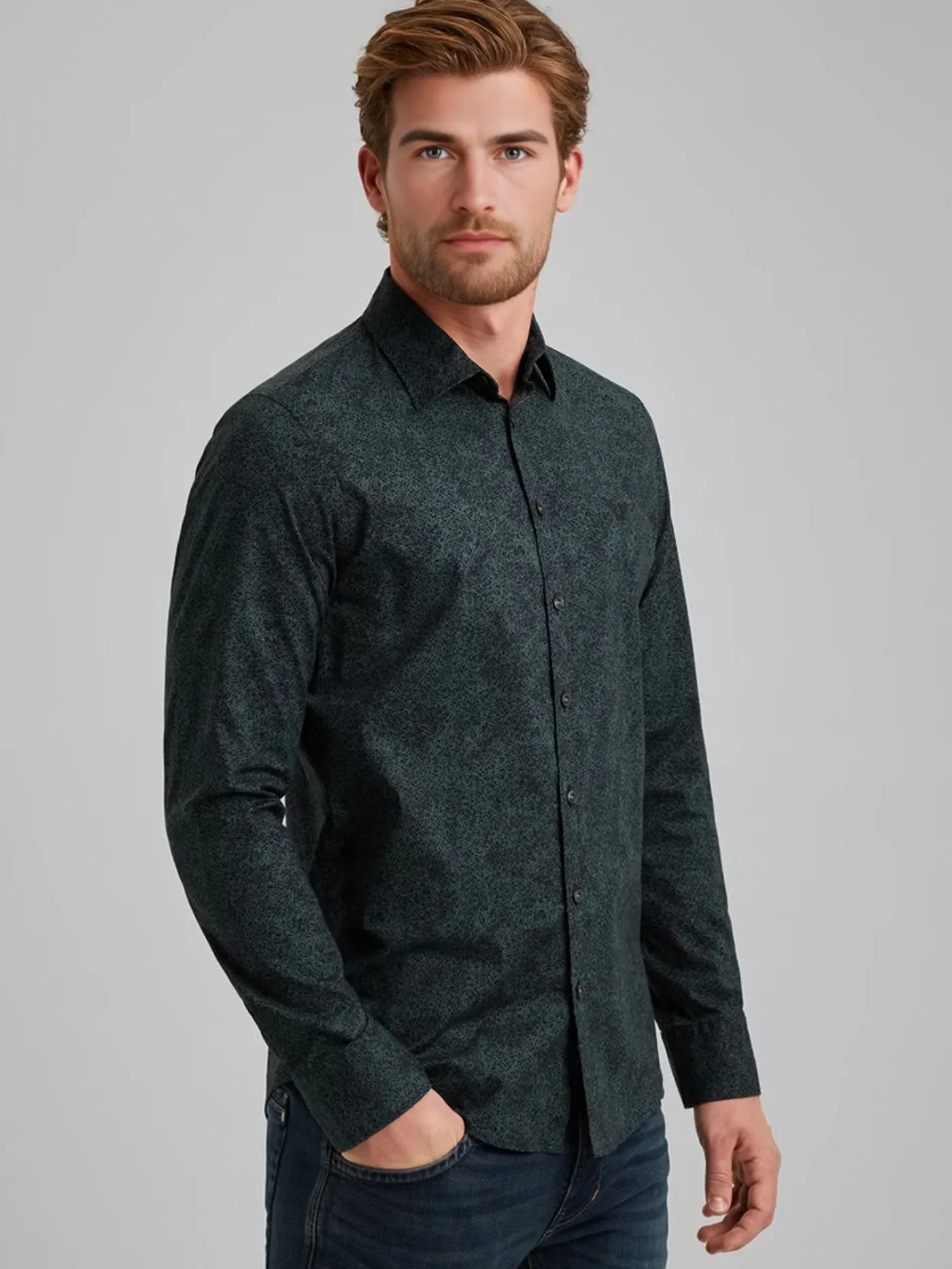 LONG SLEEVE SHIRT Print on Ctn/Lyc