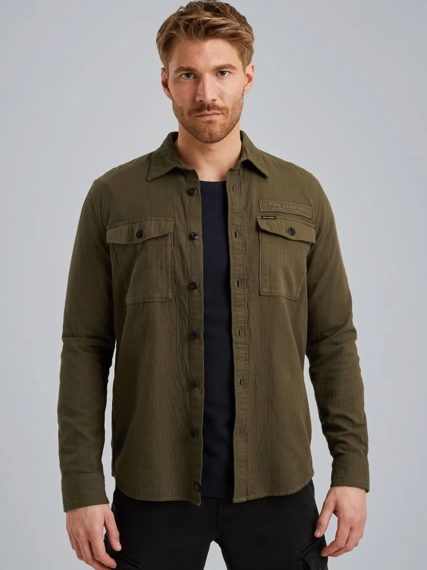 LONG SLEEVE SHIRT Quilt Poplin