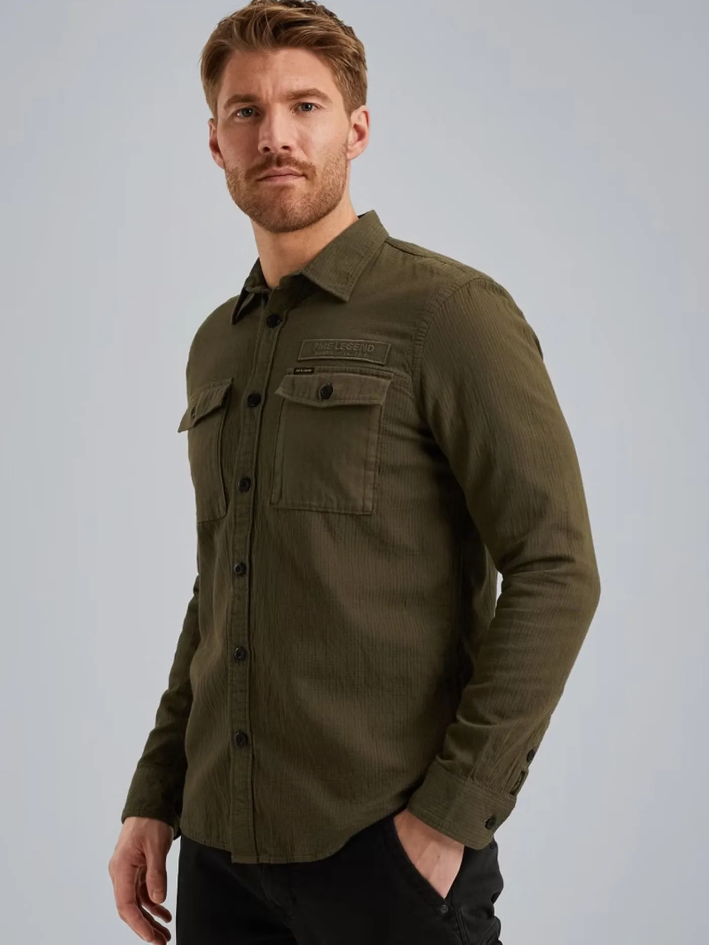 LONG SLEEVE SHIRT Quilt Poplin