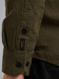 LONG SLEEVE SHIRT Quilt Poplin