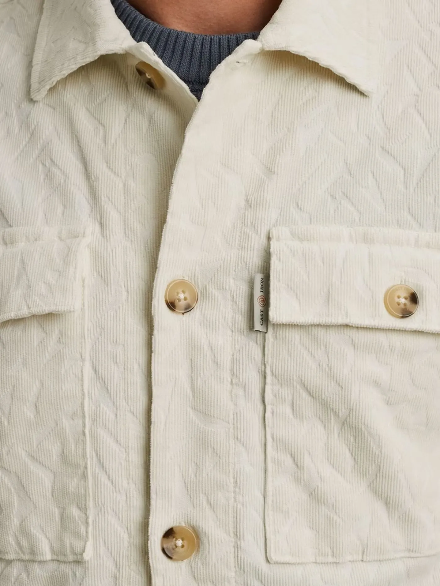 LONG SLEEVE SHIRT Ribcord Tonal pr