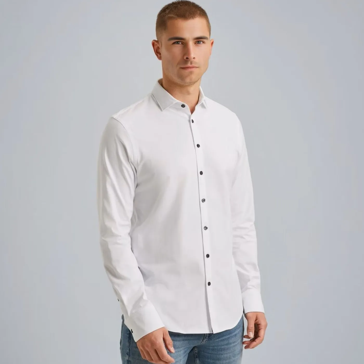 LONG SLEEVE SHIRT Satin Jersey