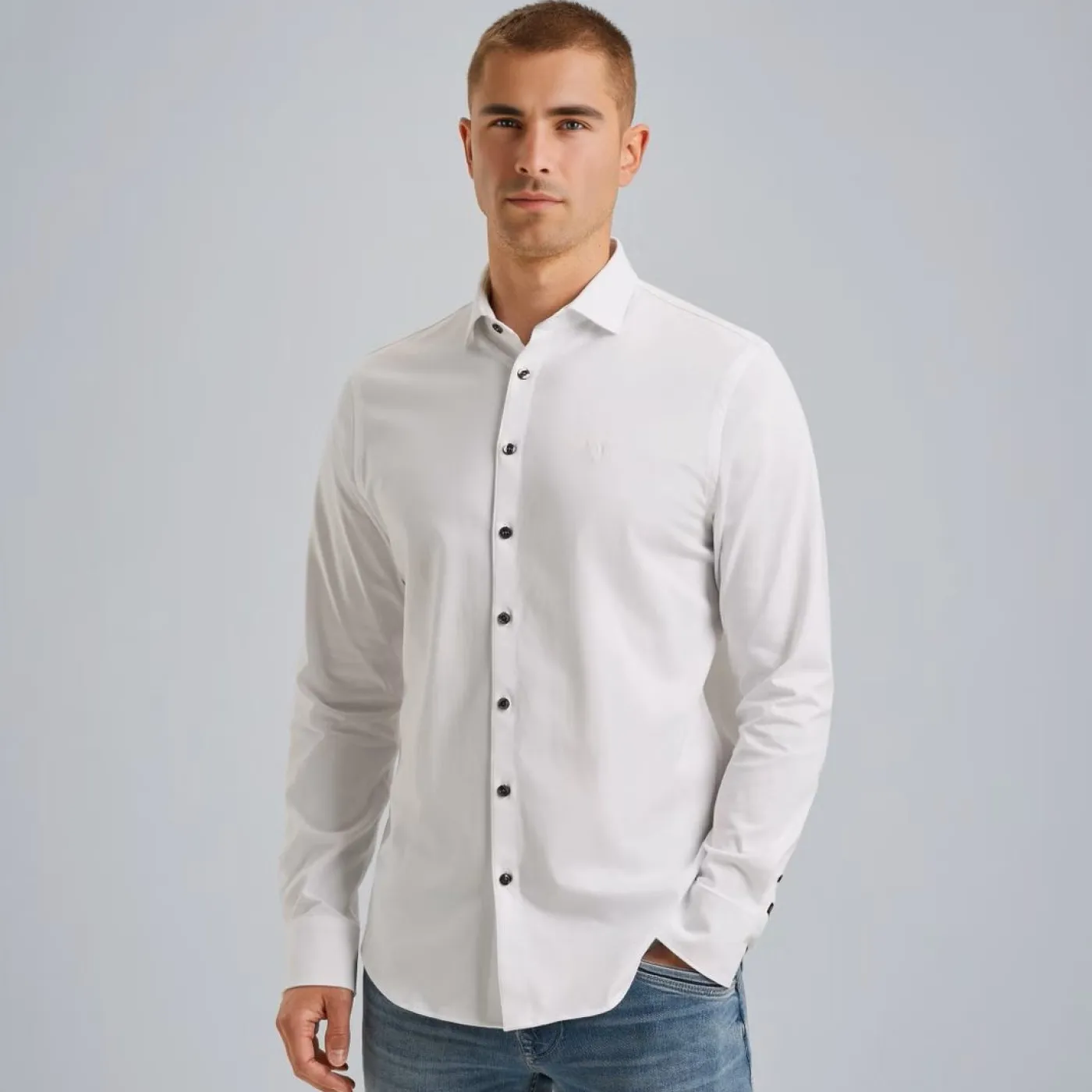 LONG SLEEVE SHIRT Satin Jersey