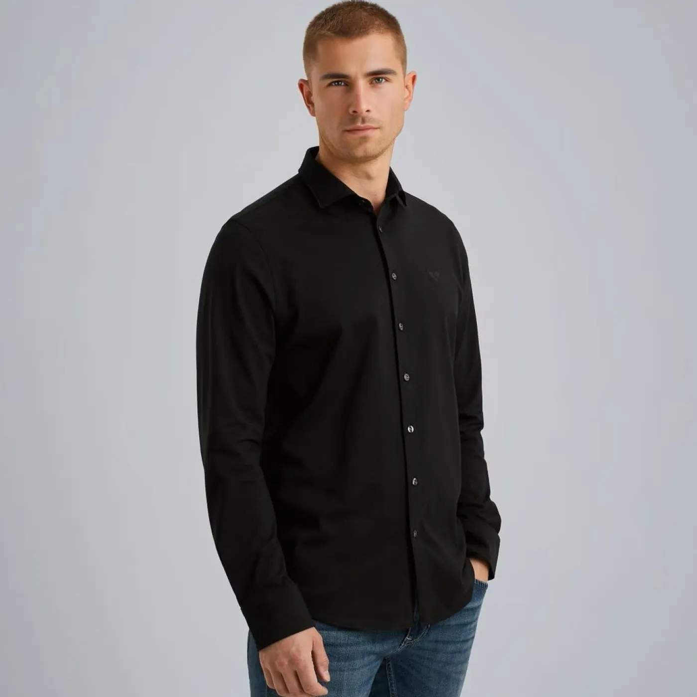 LONG SLEEVE SHIRT Satin Jersey