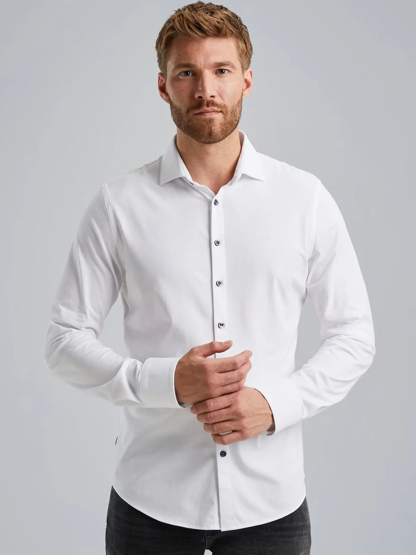 Long Sleeve Shirt Satin Jersey