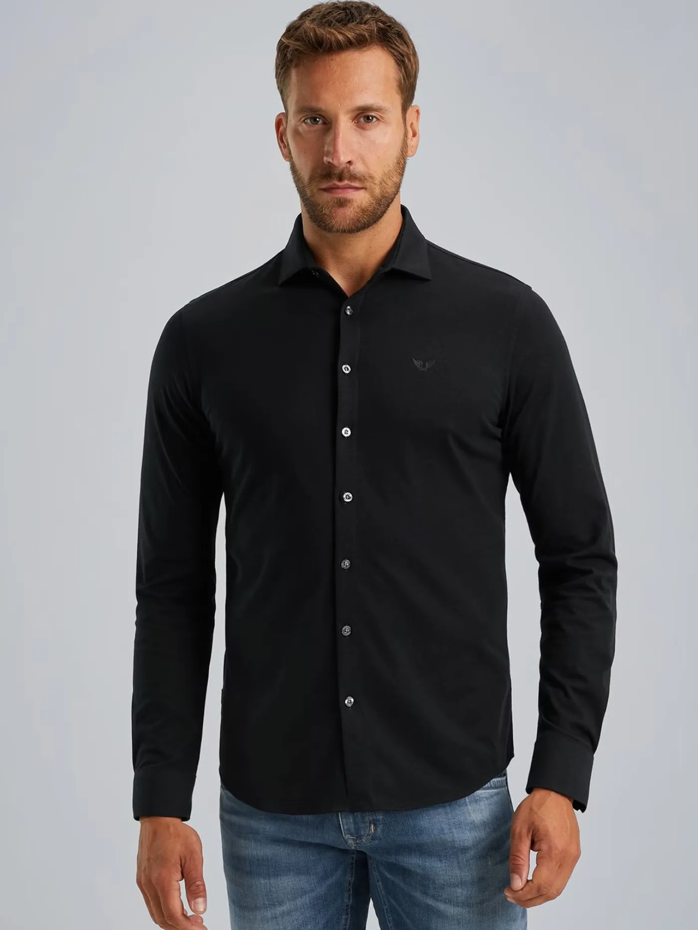 Long Sleeve Shirt Satin Jersey