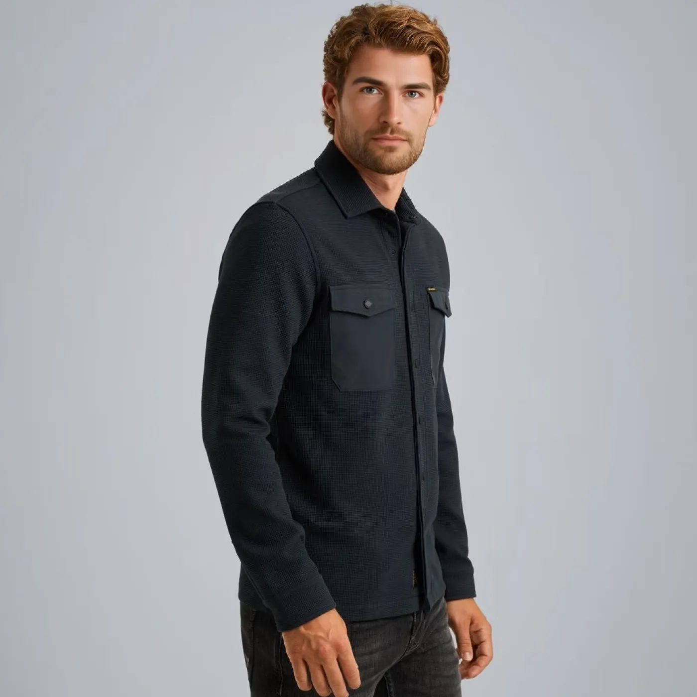 LONG SLEEVE SHIRT Waffle Jersey