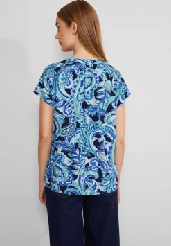 LTD QR Shirtblouse w splitneck