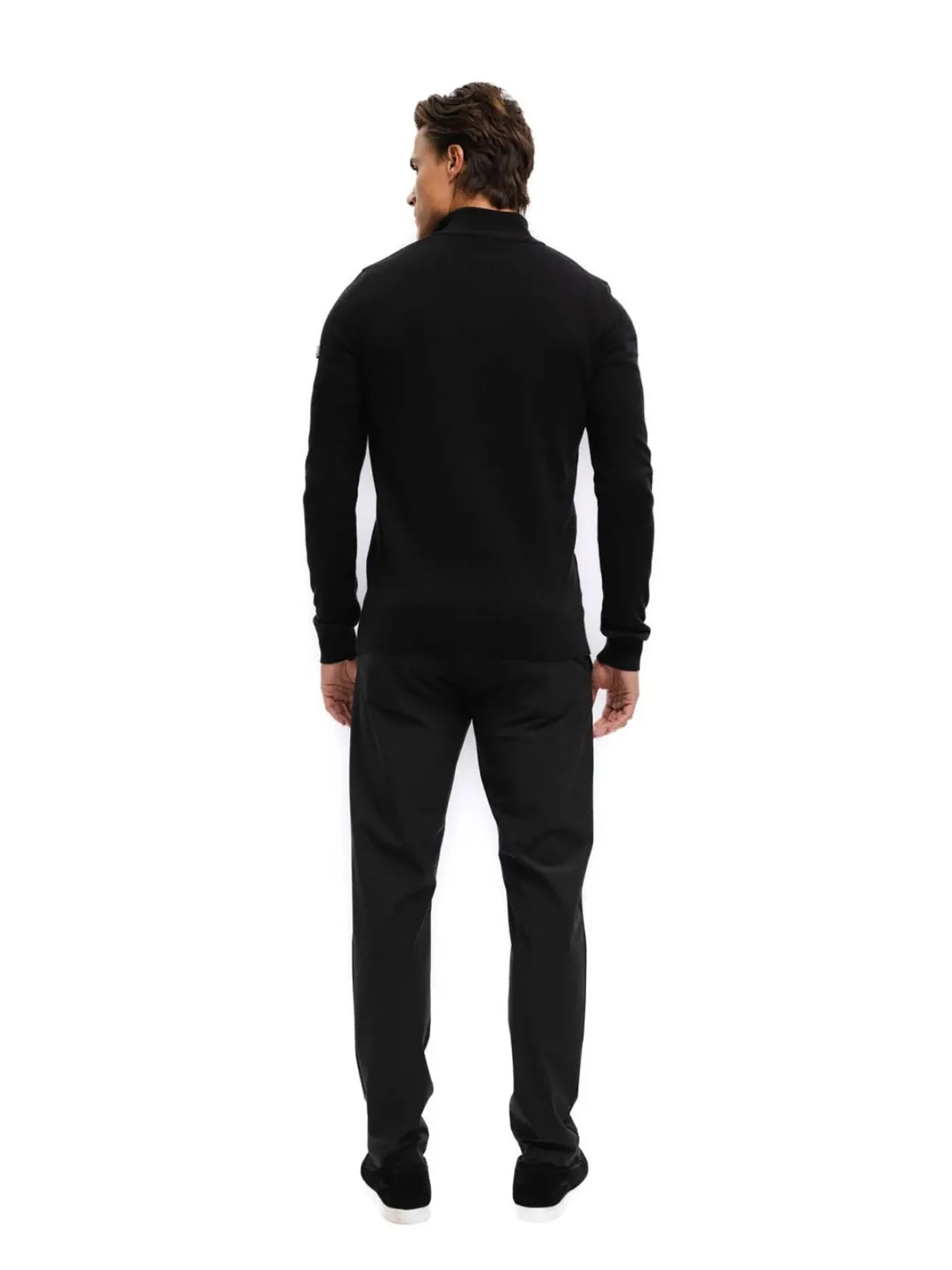 Men Knitted quarter zip