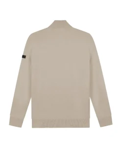 Men Knitted quarter zip