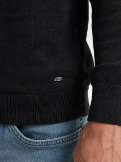 Men Knitwear Collar Basic
