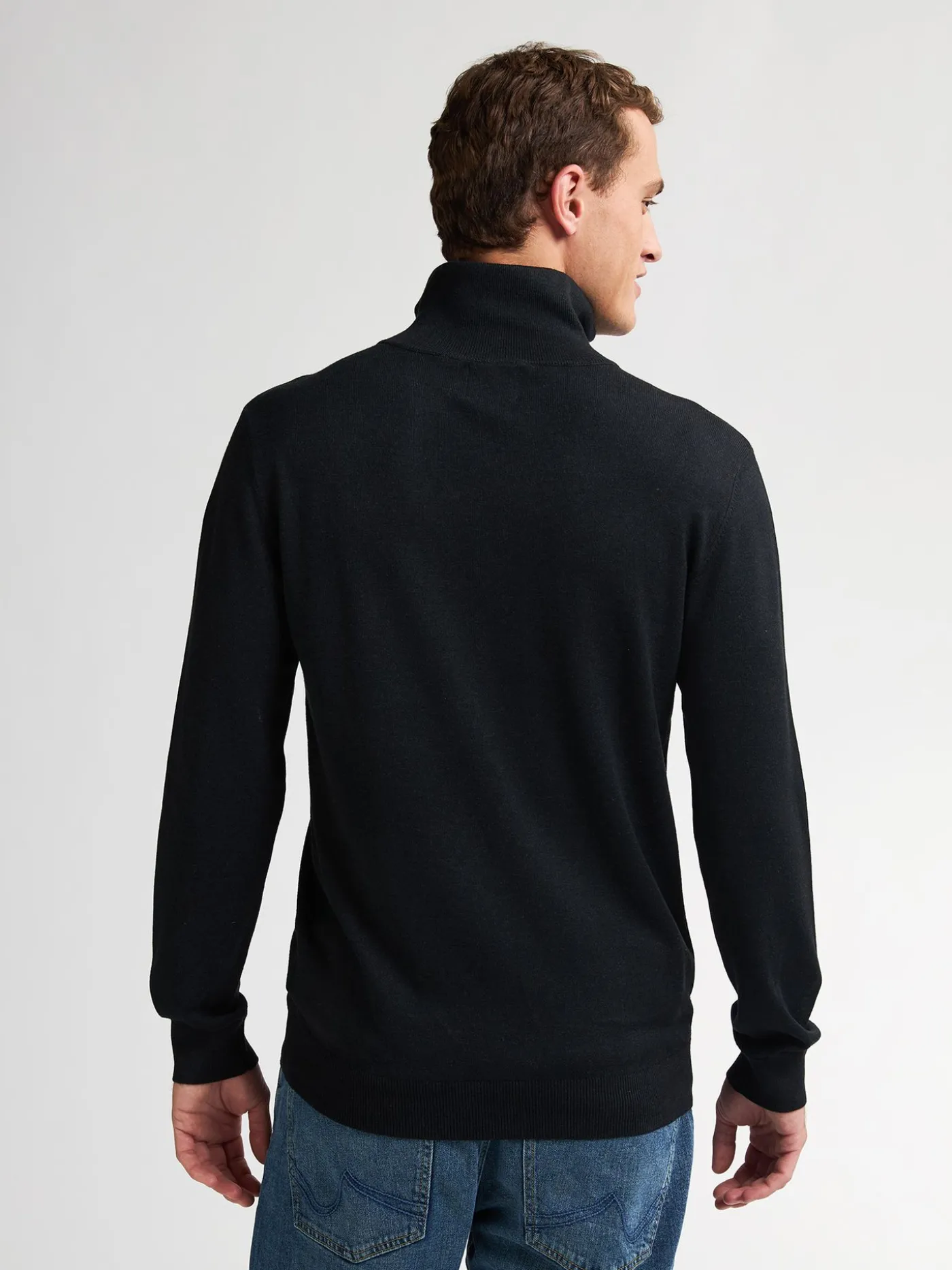 Men Knitwear Collar Basic