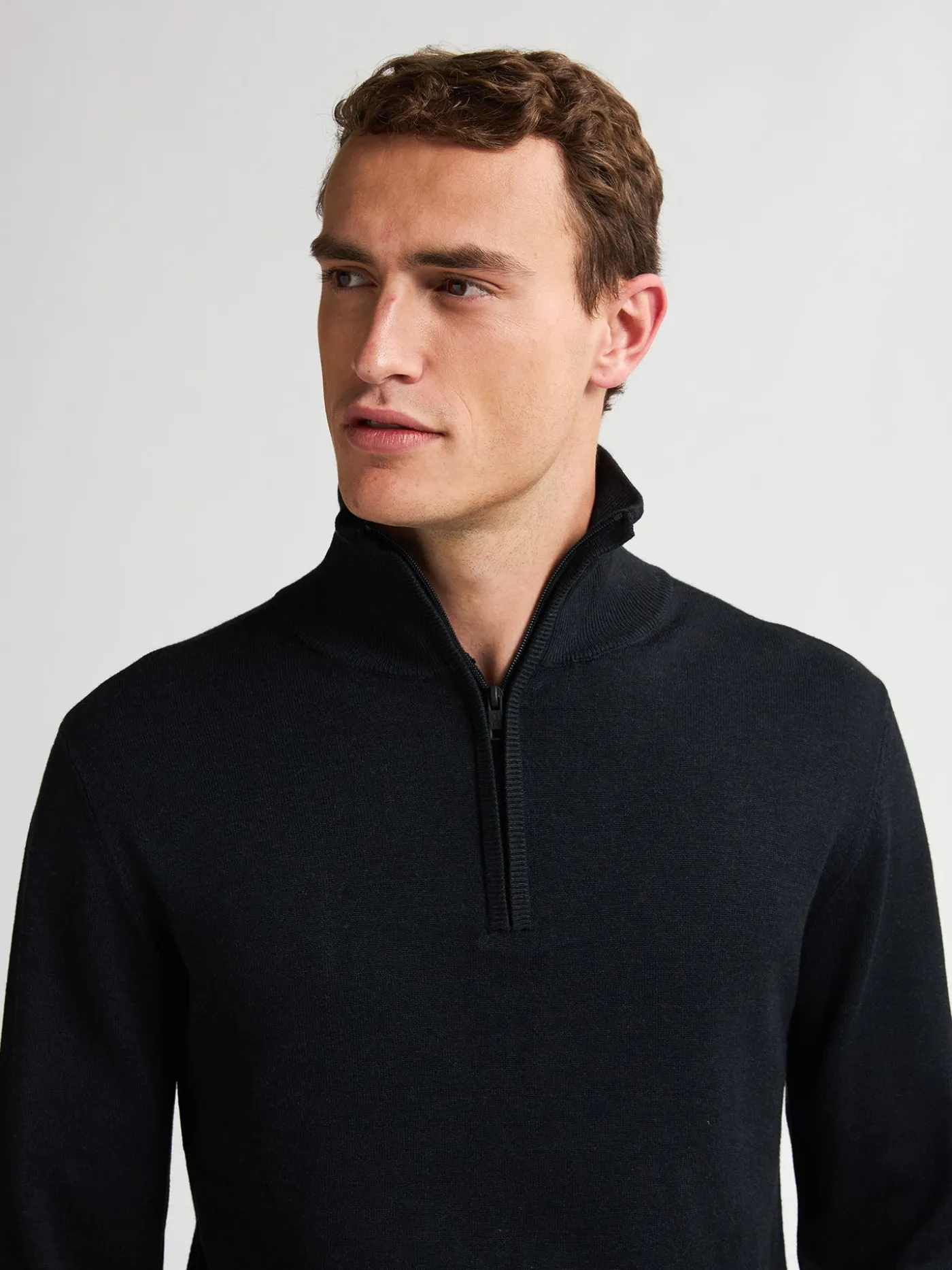 Men Knitwear Collar Basic