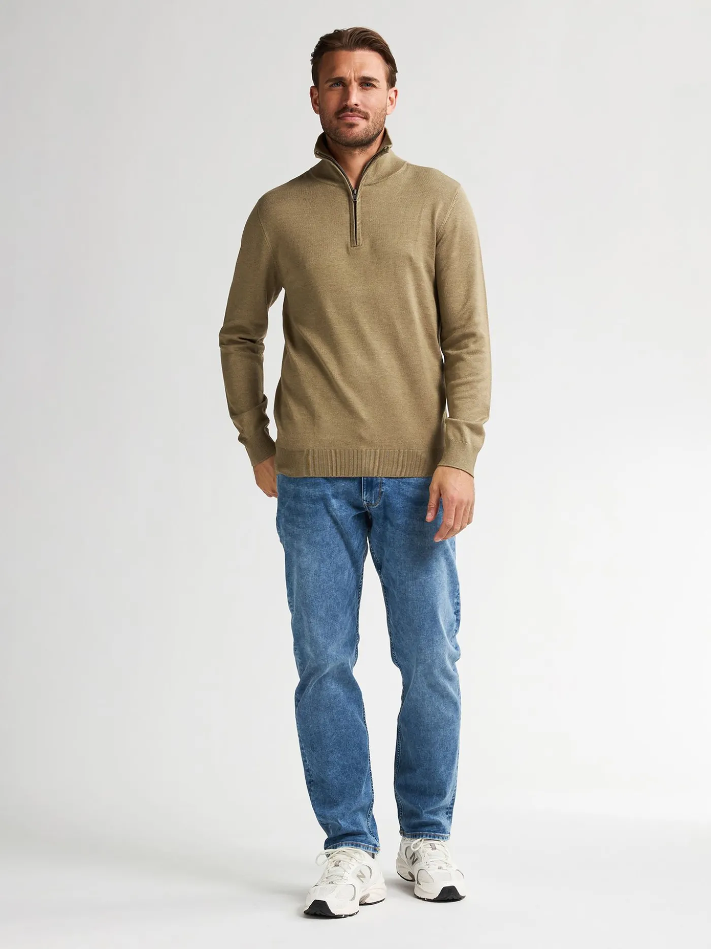 Men Knitwear Collar Basic