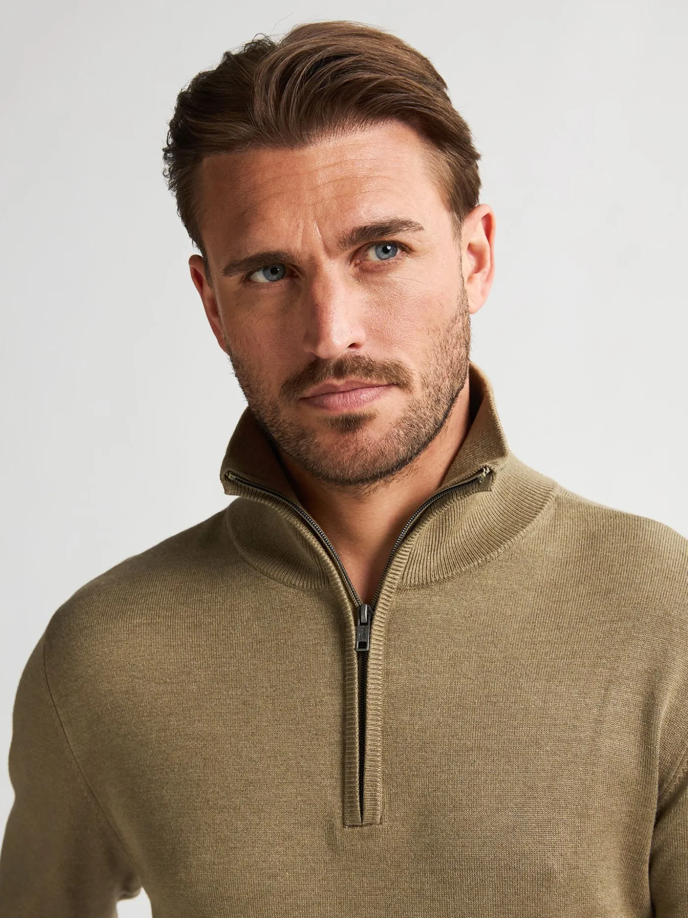 Men Knitwear Collar Basic