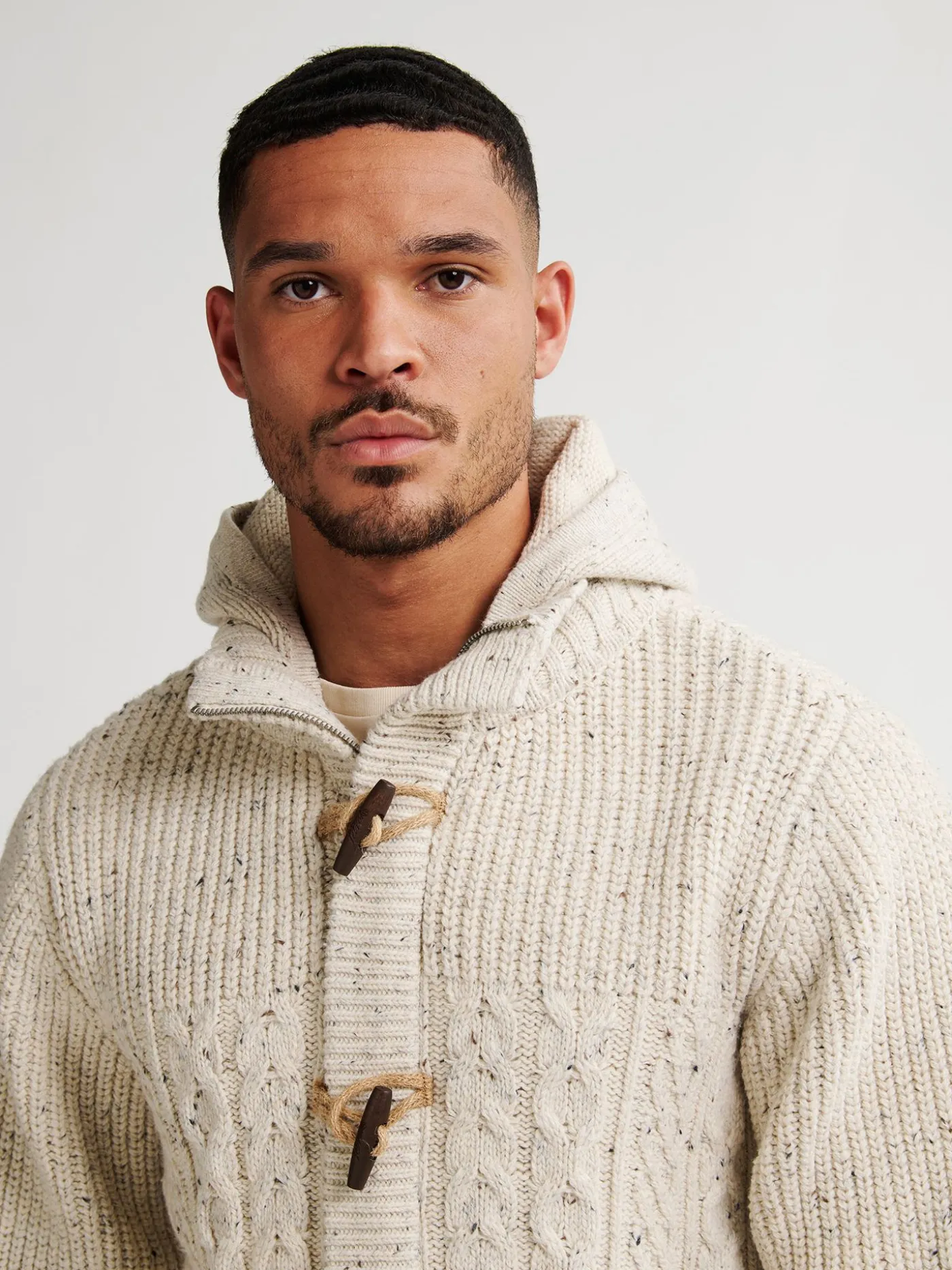 Men Knitwear Hooded Cardigan