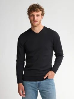 Men Knitwear V-Neck Basic