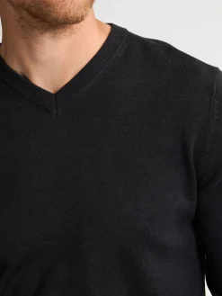 Men Knitwear V-Neck Basic