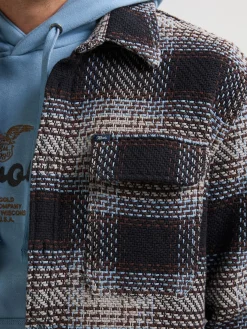 Men Shirt Long Sleeve Check