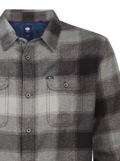 Men Shirt Long Sleeve Check