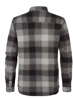 Men Shirt Long Sleeve Check