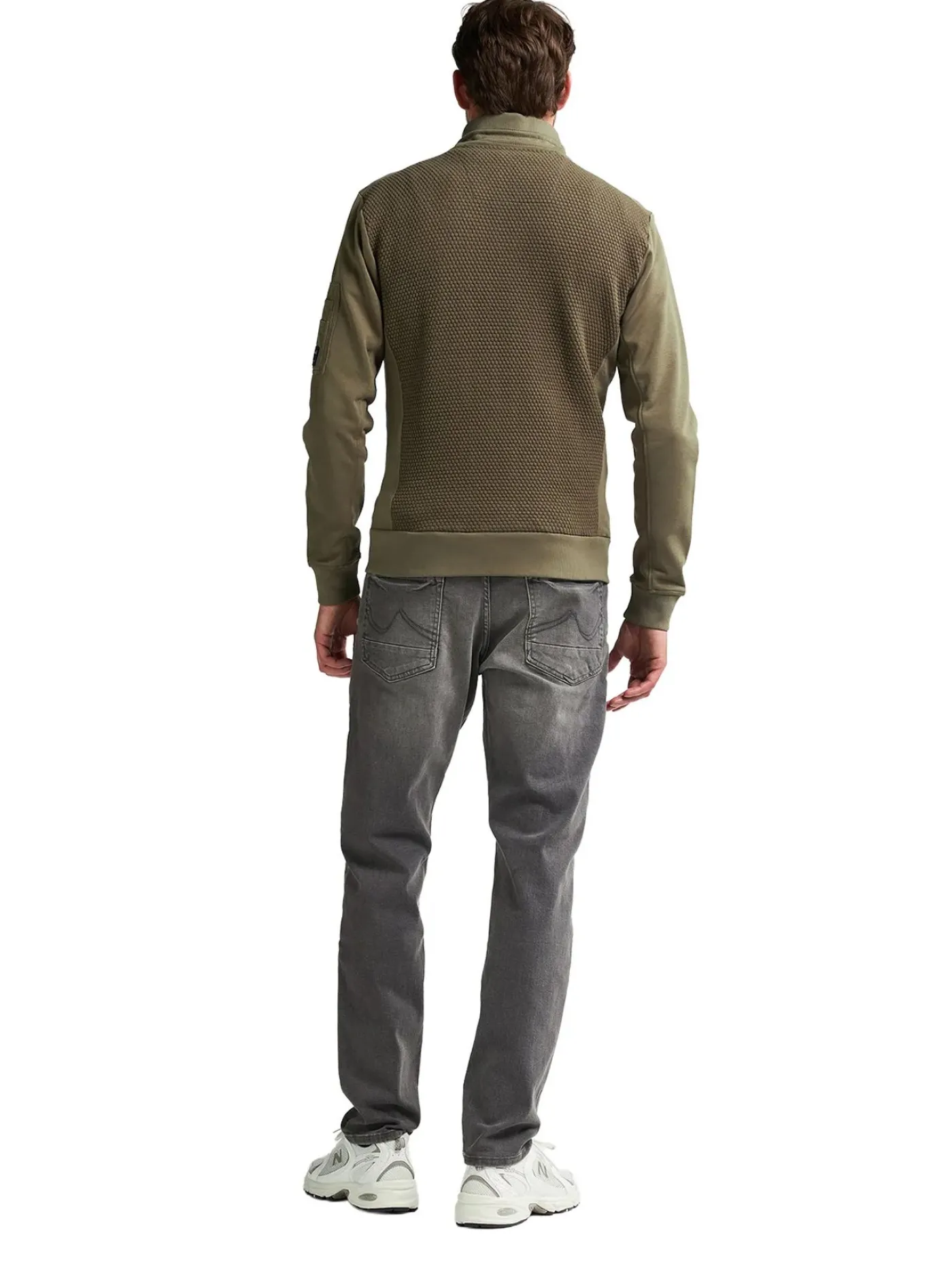 Men Sweater Collar Zip