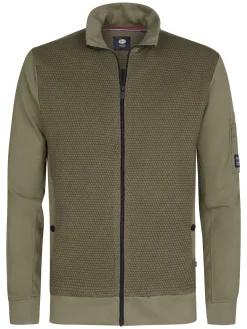 Men Sweater Collar Zip