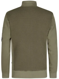 Men Sweater Collar Zip