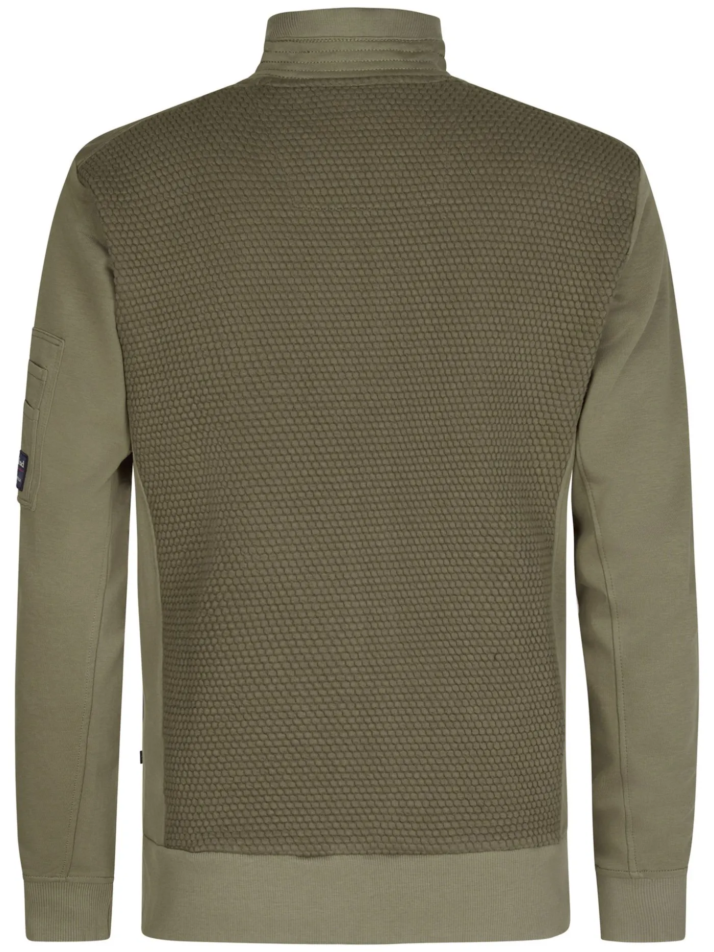 Men Sweater Collar Zip