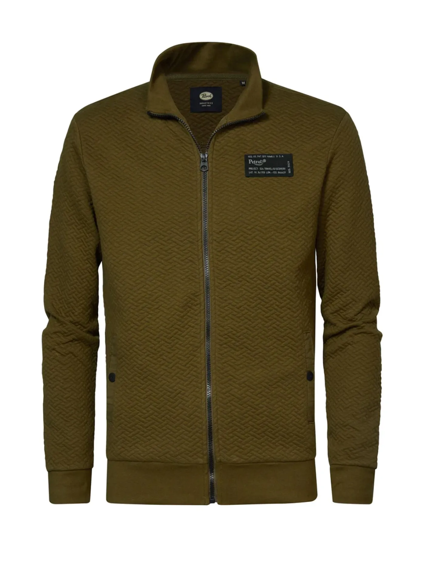 Men Sweater Collar Zip