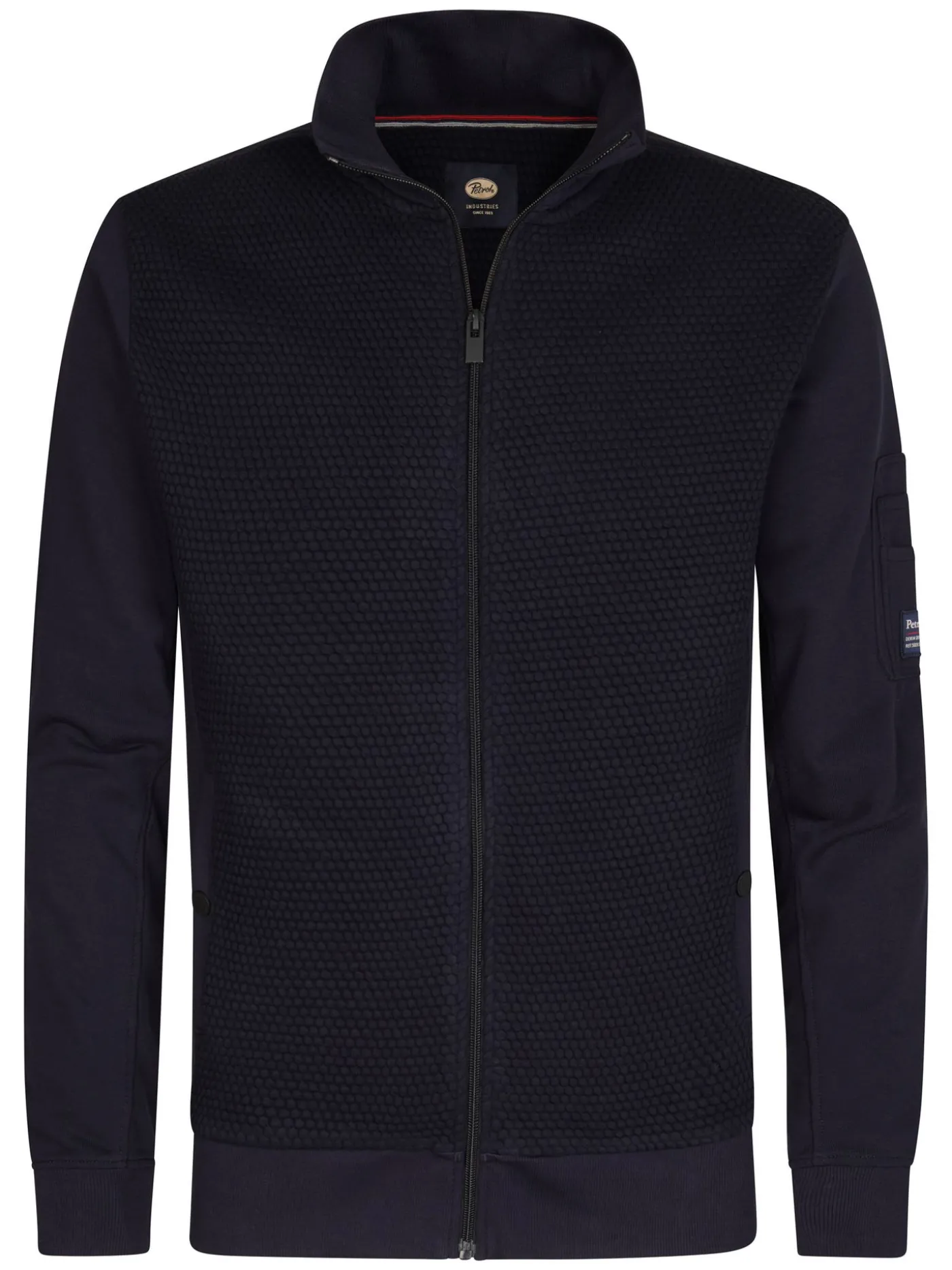 Men Sweater Collar Zip