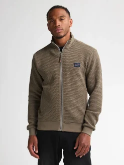 Men Sweater Collar Zip