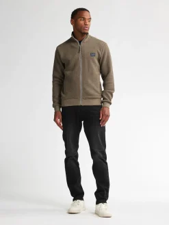 Men Sweater Collar Zip