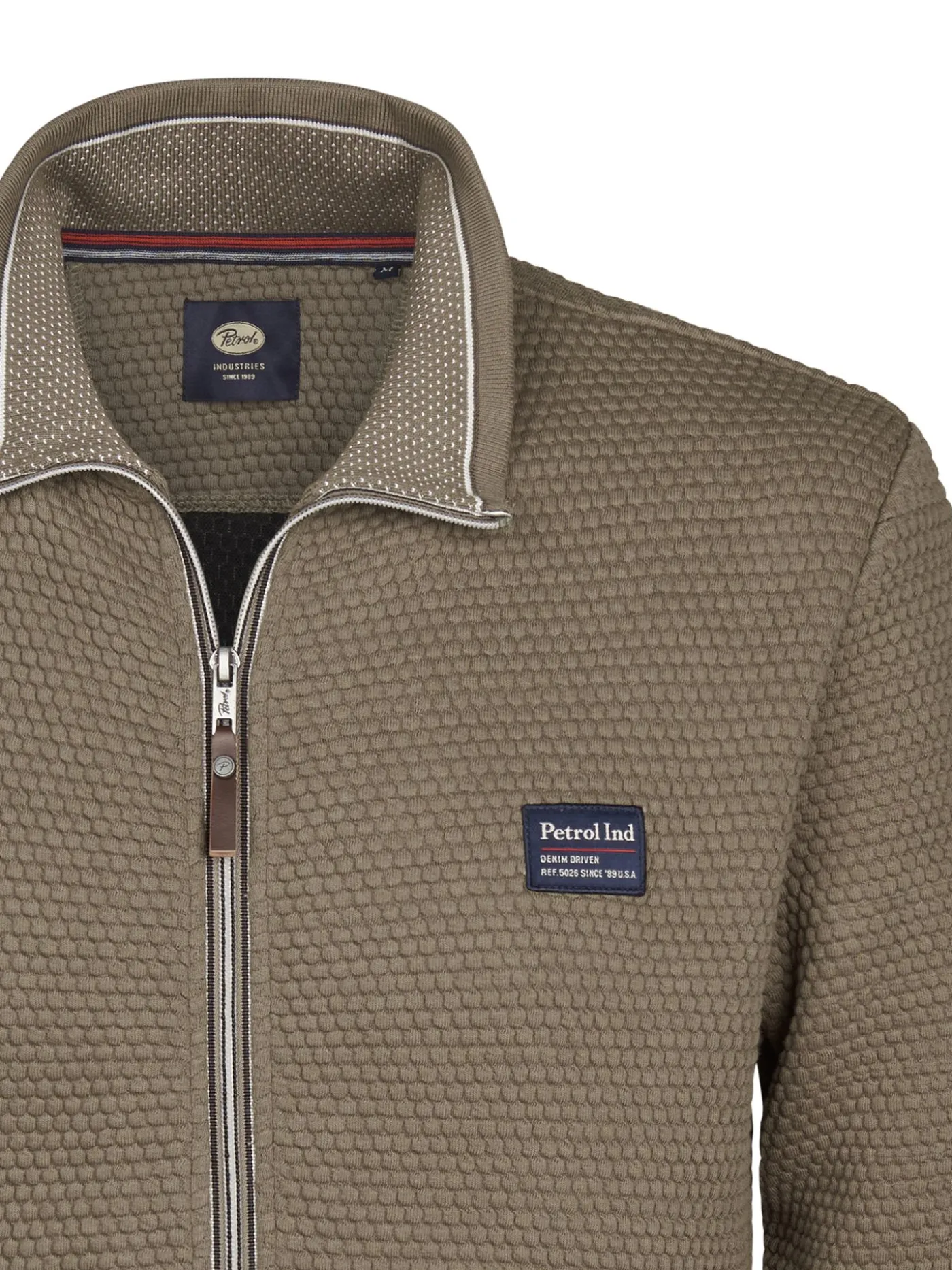 Men Sweater Collar Zip