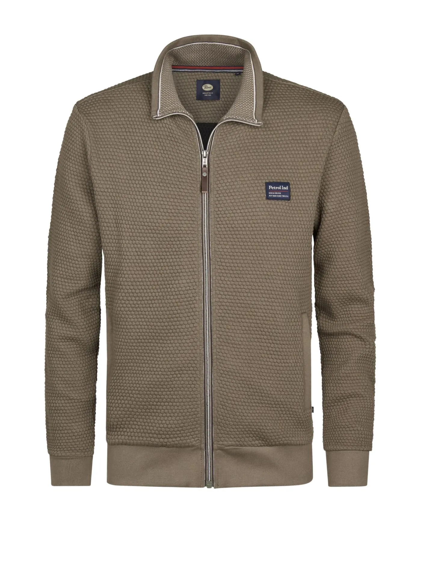 Men Sweater Collar Zip