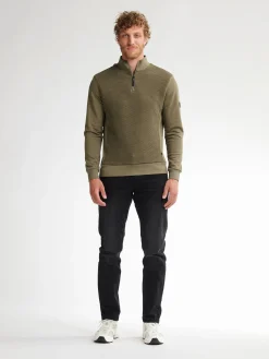 Men Sweater Collar Zip