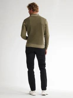 Men Sweater Collar Zip