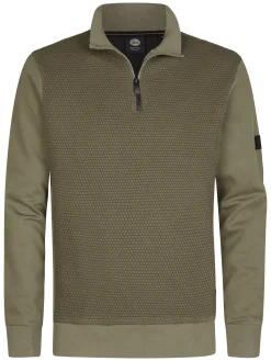 Men Sweater Collar Zip