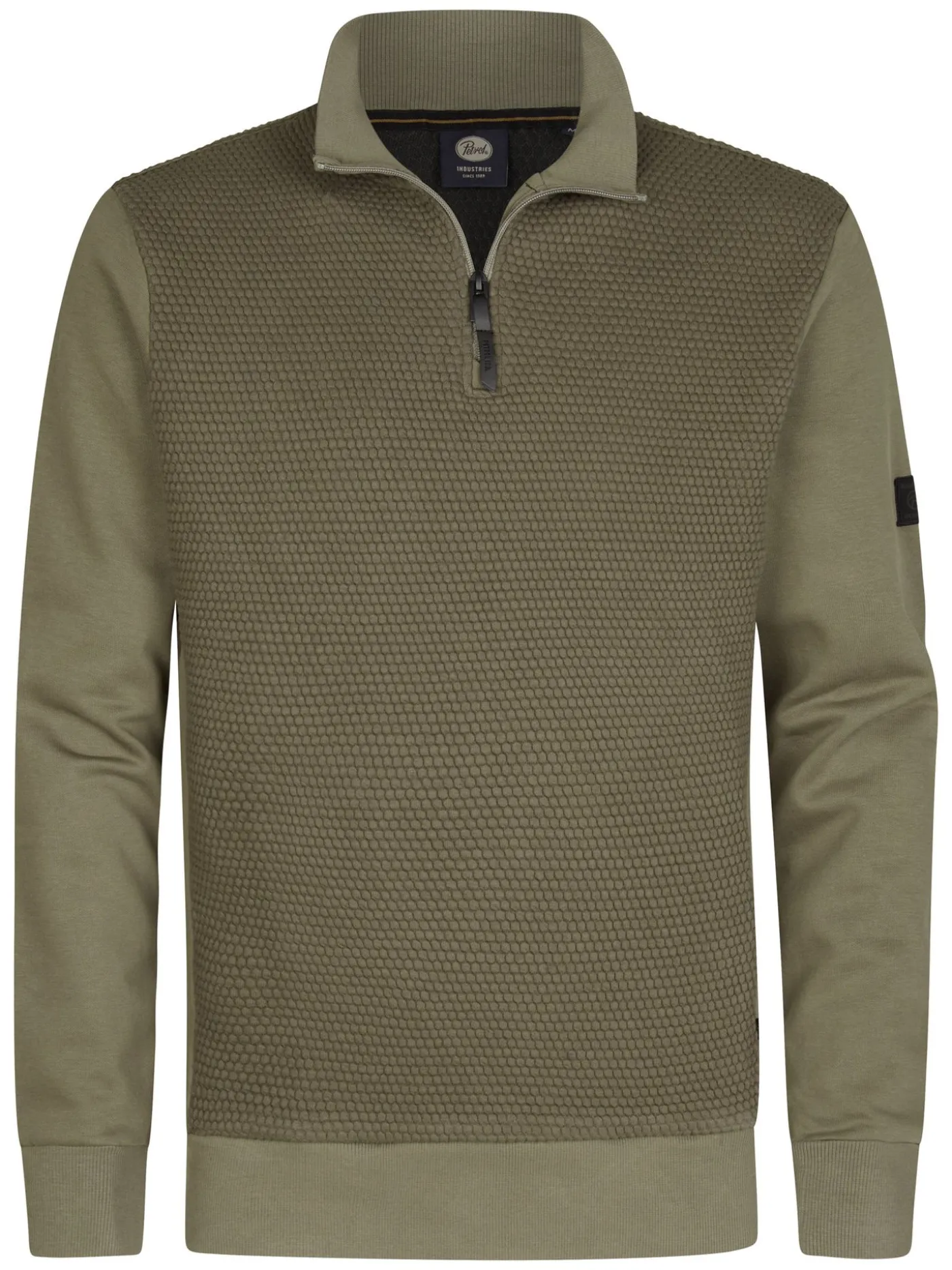 Men Sweater Collar Zip