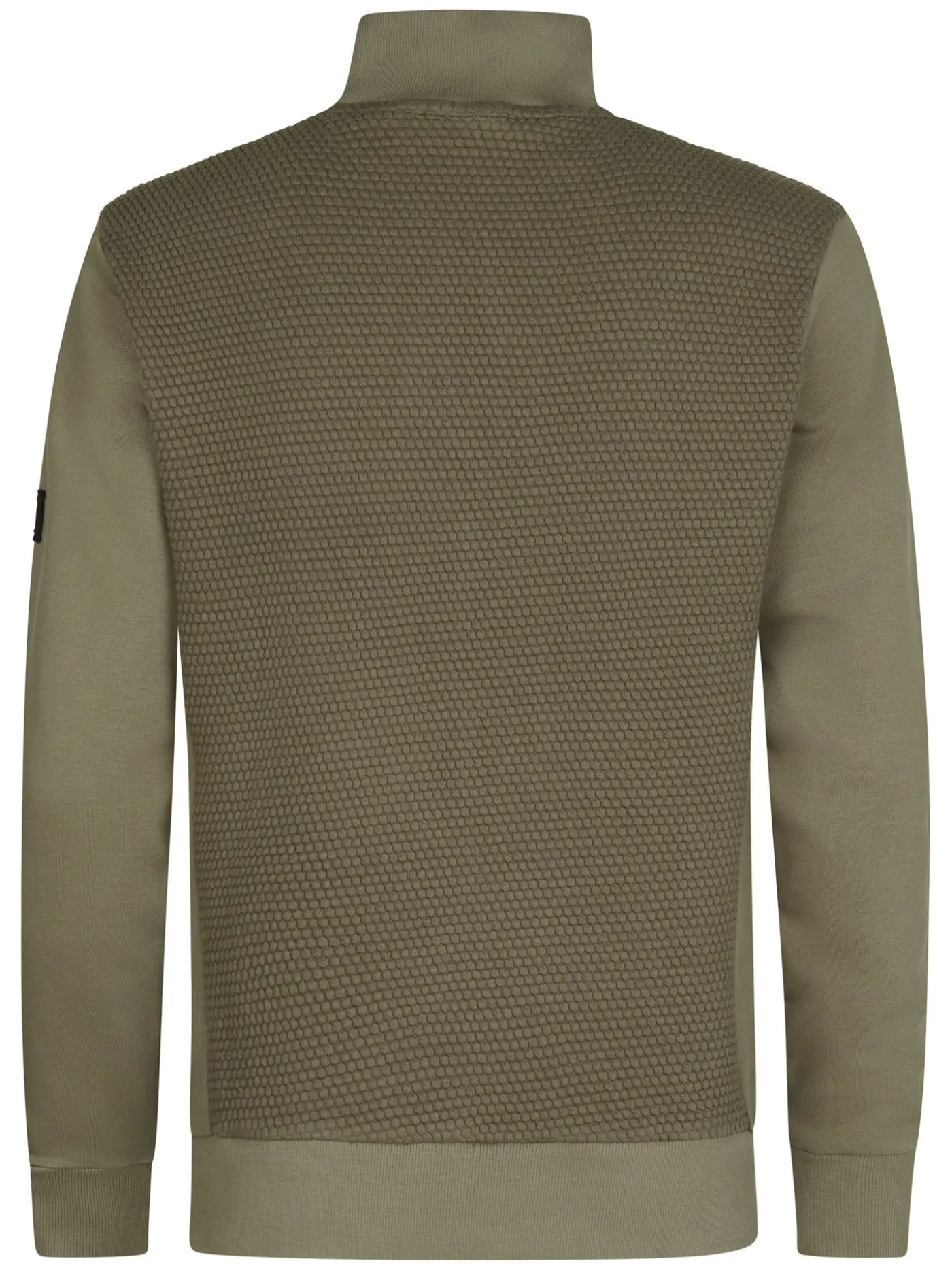 Men Sweater Collar Zip