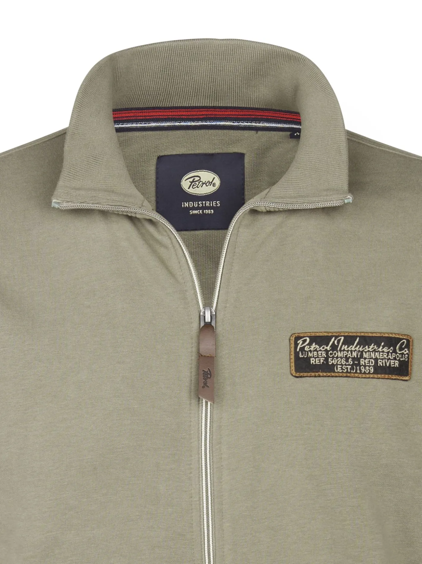 Men Sweater Collar Zip