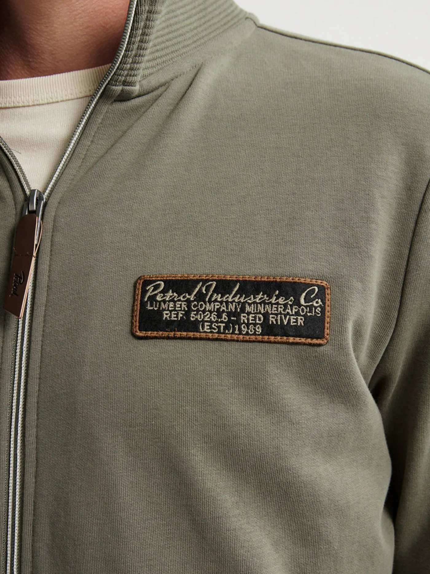 Men Sweater Collar Zip