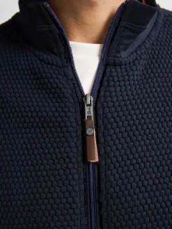 Men Sweater Collar Zip