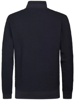 Men Sweater Collar Zip