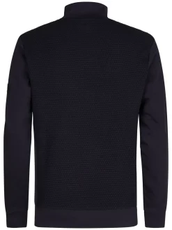 Men Sweater Collar Zip