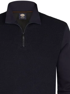 Men Sweater Collar Zip