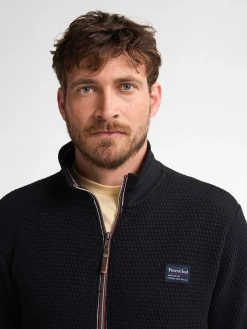 Men Sweater Collar Zip