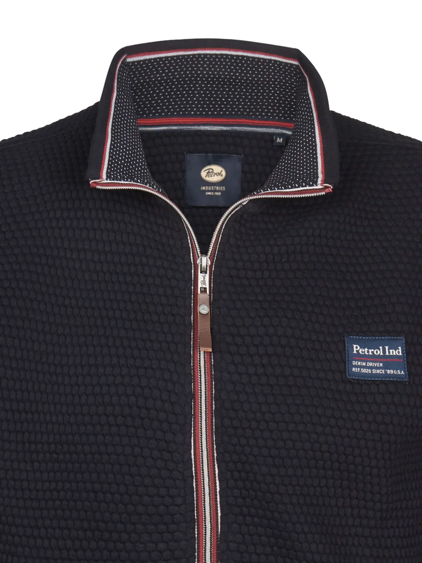 Men Sweater Collar Zip