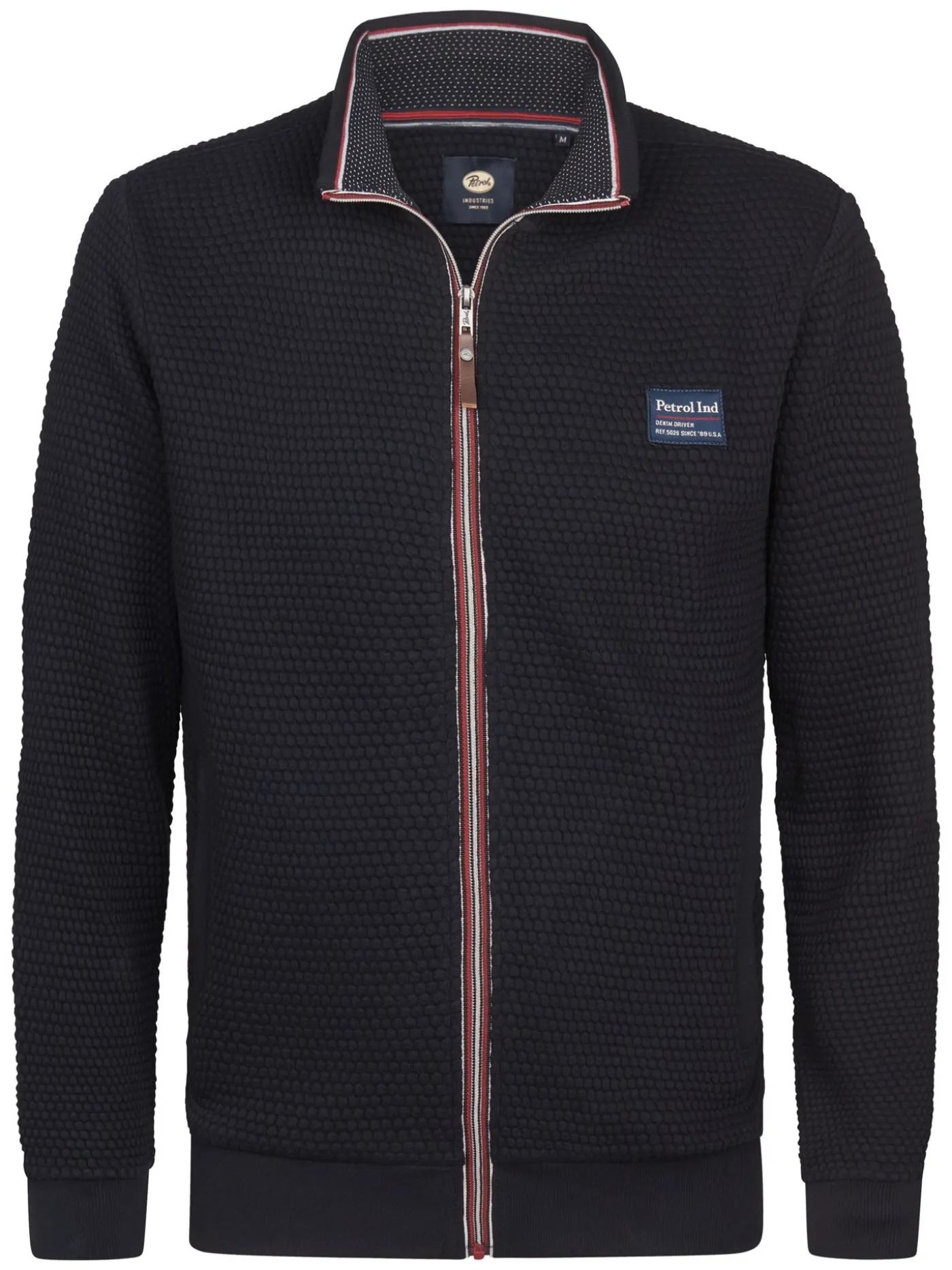 Men Sweater Collar Zip