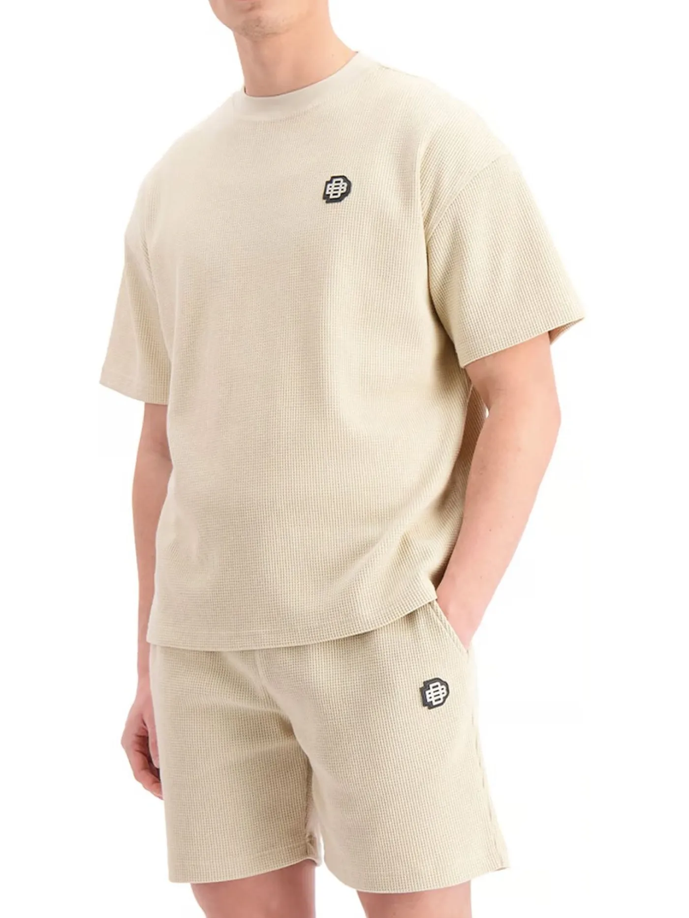 Monogram waffle t-shirt